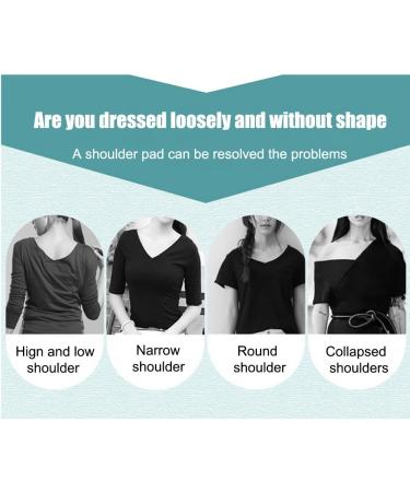 2 Pairs/4 PCS Silicone Shoulder Pads Invisible Shoulder Pads Anti-Slip Shoulder Push-Up Pads Shoulder Enhancer Adhesive Sticky Support Height Enhancer for Womens Clothing (Transparent +Skin) - Buy Online on SooperMarket.com