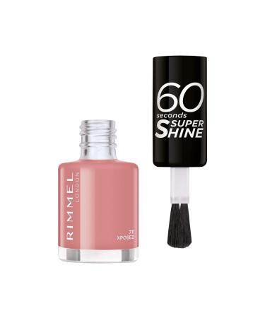 Rimmel 60 Seconds Super Shine Colour Block Nail Polish - Ultra Shine and Long Lasting - Quick Drying X Posed