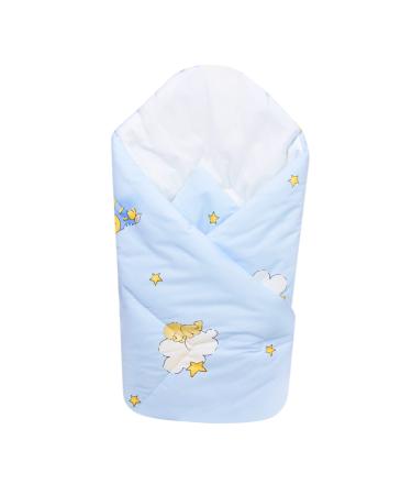 Baby Swaddle Wrap Blanket/Newborn Cotton Swaddling Sleeping Bag 0 to 3 Months (Ladders Blue) 4