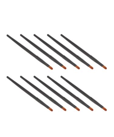 BELLIFFY 10pcs Nose Shadow Brush Travel Blush Brush Cosmetic Brush Eye Makeup Creme Blush Black Wooden Handle