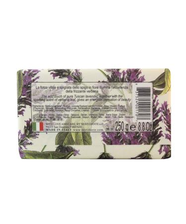 Nesti Dante Romantica Sparkling Natural Soap - Wild Tuscan Lavender & Verbena | 250g - Shop Internationally for Luxurious Skincare - Buy Online on SooperMarket.com