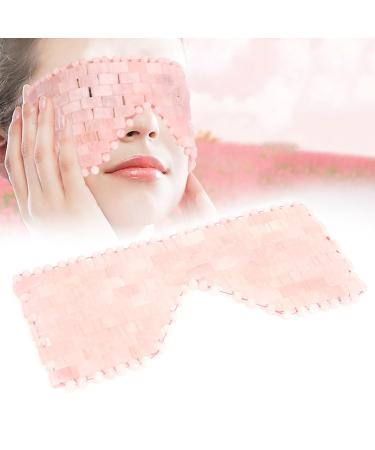 Jade Stone Eye Mask for Relaxation & Anti-Aging | Cooling Rose Quartz Eye Mask for Soothing & Facial Massage - Buy Online on SooperMarket.com