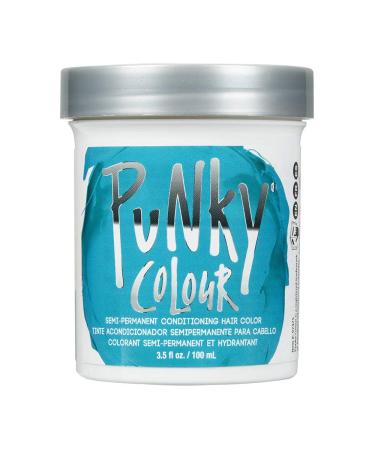 Punky Semi Permanent Conditioning Hair Color  Vegan  PPD and Paraben Free  may last for 5-40 washes  3.5oz  Turquoise Turquoise 3.5 Fl Oz (Pack of 1)