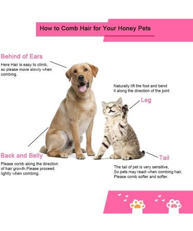 Dual Purpose Self Cleaning Slicker Brush for Dogs and Cats - Removes Shedding Mats, Tangles, and Dirt - Improves Circulation - Pink - Buy Online on SooperMarket.com