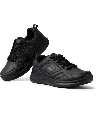 Fitville Women's Extra Broad Slip-Resistant Work Shoes - Waterproof & Lightweight Cooking Walking & Running Sneakers (39 EU Far Black) - Buy Online on SooperMarket.com