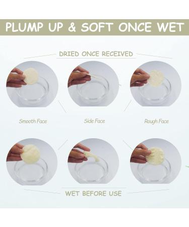 15 Pack Mini Exfoliating Loofah Face Pads - Eco-Friendly Shower Scrubber & Makeup Cleanser - Buy Online on SooperMarket.com