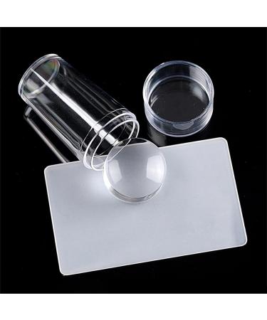 Tumotsite Nail Stamping Kit | DIY Transparent Silicone Stamps & Scrapers - Easy Clean Nail Art Tools for All Sizes - Buy Online on SooperMarket.com