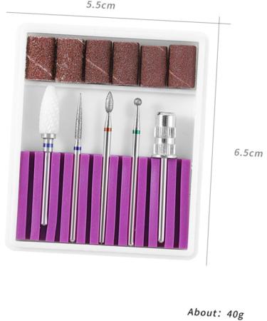 POPETPOP 3 Sets Nail Bits Nail Drill Tool Gel Polish Remover Drill Bit Manicure Drill Bits Cuticle Drill Bit Pedicure Bits Nail Polish Tools Nail Polish Accessories Purple Equipment Grid 6.5x5.5cmx3pcs Purplex3pcs - Buy Online on SooperMarket.com