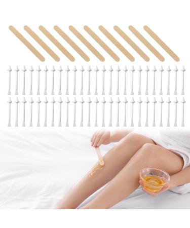 Nose Wax Kit Hair Removal Set 50PCs nasal hair remover nasal hair wax nose wax sticks nasal hair wax sticks nasal wax chopsticks with 10 wax wood spatula available for men and women