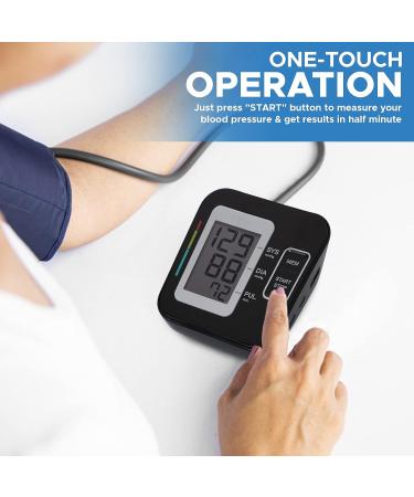 Upper Arm Blood Pressure Monitor - LoviaCare Digital Machine for Home Use - Adjustable Cuff - Large LCD Display - 240 Readings Storage - Buy Online on SooperMarket.com
