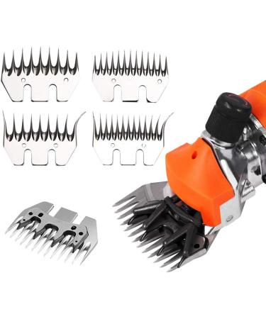 High-Strength Stainless Steel Shear Knife for Sheep & Goats | 9 Tooth Straight Blade & Swivel Replacement - Buy Online on SooperMarket.com