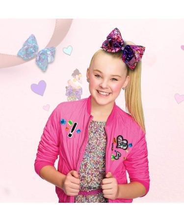 Siwa Style 8 Inch Large Mermaid Hair Bow Alligator Clips - Perfect Xmas Gift for Girls - Buy Online on SooperMarket.com