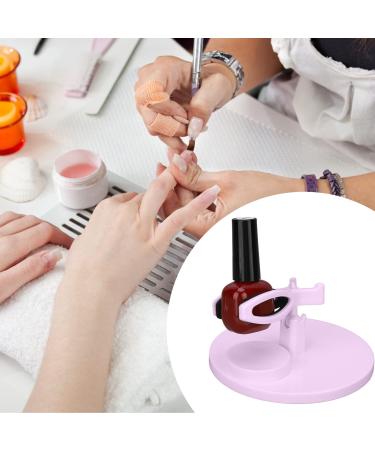 Nail Polish Bottle Holder Nail Polish Fixing Clip Auxiliary Reclining Nail Painting Tools Wearable Nail Polish Bottle Holder for Nail Salons(Pinkish Purple) - Buy Online on SooperMarket.com