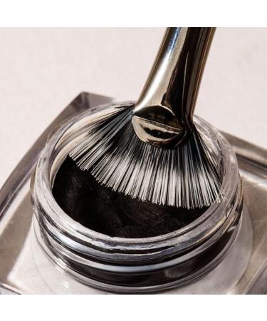 Buy Black Bent Lash Fan Brush - Professional Duet Fibre Eyelash Makeup Tool for Perfect Lashes | International Shipping Available - Buy Online on SooperMarket.com