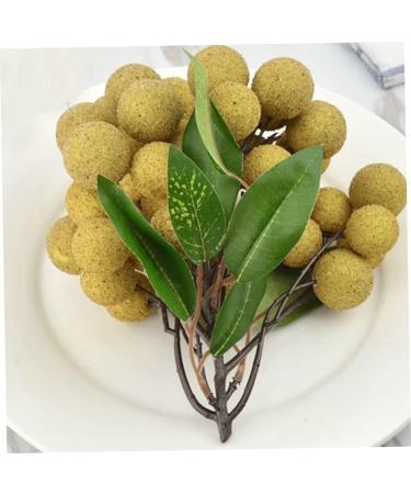 Ciieeo Doll House Diy Toy Fake Longyan Model Kitchen Fruit Longan Model Fruit Photography Props Fake Longan Decor Simulation Fruit Simulation Fake Fruit Faux Fruit Plastic Peach Miniature Khaki 18x18cm - Buy Online on SooperMarket.com