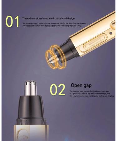 TEMKIN 3-in-1 Nose Hair Trimmer - Rechargeable Multifunctional Trimmer for Men & Women | Eyebrow & Ear Hair Removal - Buy Online on SooperMarket.com