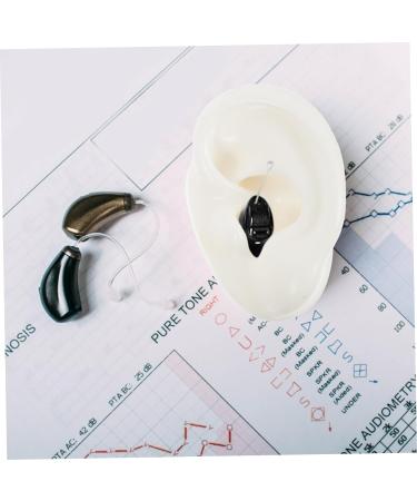 Pair of Human Ear Model Silicone Mold for Jewelry and Body Stencils - White Medium - Buy Online on SooperMarket.com