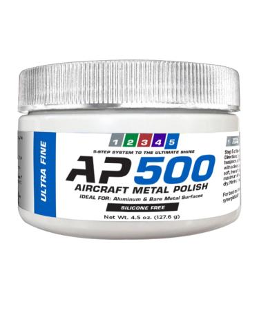 Rolite AP50045z Model AP500 Aircraft Metal Polish for Airplane Aluminum & Bare Metal Surfaces Ultra Fine 4.5 oz 4.5oz