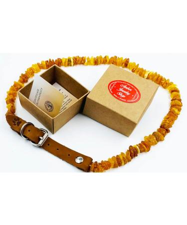 Amber Jewelry Shop Amber Necklace for Dogs Amber Collar for Dogs Natural Baltic Amber Beads 35-40 - Buy Online on SooperMarket.com