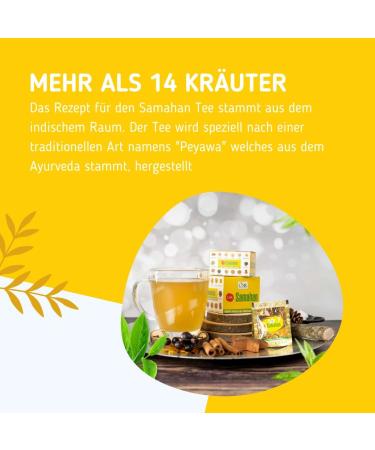 Buy Link Natural Samahan Tea 100% Authentic Ayurvedic Herbal Tea Direct Shipping from Germany 25 Bags (100g) - Buy Online on SooperMarket.com