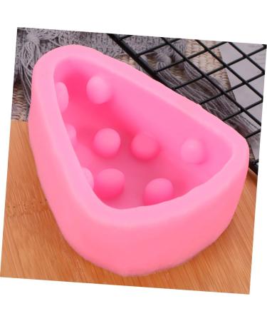 MAGICLULU Soap Mold Triangle Mold Sushi Mold Maker Capacillos para Cupcake Silicone Baking Molds Silicone Cheese Mold Cookie Mold Silicone Candy Mold Cakes Chocolate France 3D Pink - Buy Online on SooperMarket.com