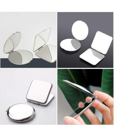 Minkissy Handbag Round Compact Cosmetic Mirror Double-Sided Travel Cosmetic Mirror Bag Hand Mirror Changing Mirror for Money Foldable Carry Bag - Buy Online on SooperMarket.com