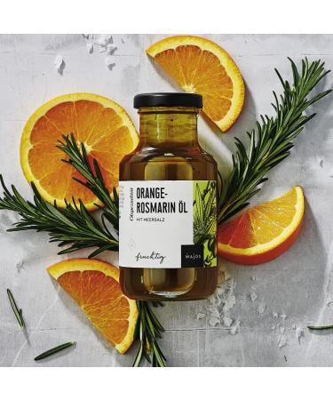 Wajos Orange-Rosemary Oil 250ml Fruity Seasoning Oil for Mediterranean Cuisine | Premium Rapeseed & Olive Oil Blend - Buy Online on SooperMarket.com