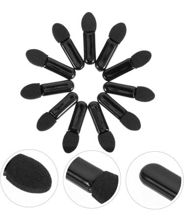 PLAFOPE 100pcs Mini Eyeshadow Swab Concealer Brush Eye Makeup Makeup Wand Lip Balm Plastic Black - Buy Online on SooperMarket.com