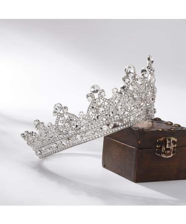 S SNUOY Silver Crystal Queen Crown - Perfect for Wedding, Pageant & Prom - Buy Online on SooperMarket.com