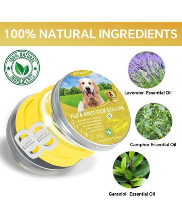 YOTANGO Dog Collar Repellent 2-Pack Dog Collar Repellency Slow Release Pleasant Aroma Waterproof - Yellow - Buy Online on SooperMarket.com