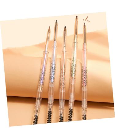 Baluue 5pcs Pencils with Eyebrow Pencil Hair Double Bun Eyebrow Pens Eyebrow Makeup Pencils Paste - Buy Online on SooperMarket.com