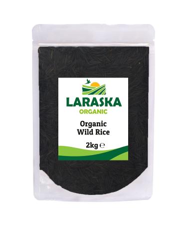 Organic Wild Rice 2kg - High Fiber and High Protein Organic Whole Grain Rice Premium Quality Certified Organic