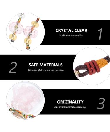Minkissy 1pc Essential Oil Perfume Bottle Car Diffuser Auto Perfume Bottle Pendant Car Hanging Car Crystal Hanging Accessories Car Interior Ornament Crystal Car Glass Five Elements Stone Assorted Color - Buy Online on SooperMarket.com