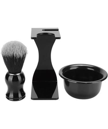 HERCHR Men's Shaving Tool Set - 3pcs Beard Grooming Kit with Brush Bowl & Holder for Mustache & Face Cleaning - Buy Online on SooperMarket.com