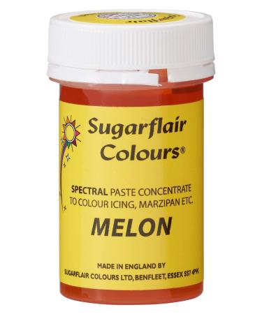 Sugarflair Melon Spectral Food Colouring Paste Highly Concentrated for Use with Sugar Pastes Buttercream Royal Icing or Cake Mix Vibrant Colour Dye - 25g