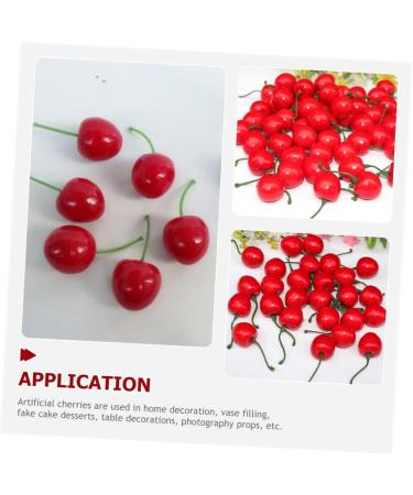 Cabilock 250 Pcs False Cherry Kids Toys Home Decor Fake Fruit Simulated Cherry Decor Fake Cherry Photo Prop for Decor Cherry Desktop Adornment Cherry Ornament Household Child Cherries Foam Redx5pcs 3x3cmx5pcs - Buy Online on SooperMarket.com