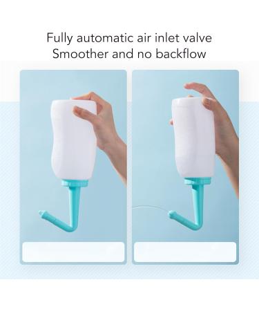 Gentle and Safe 500mL Nasal Rinse Kit for Sinus Relief Easy to Use and Clean Suitable for All Ages Excellent Quality Material with 2 Nozzles - Buy Online on SooperMarket.com