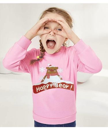 Kids Girls Christmas Jumper Sweatshirt Xmas Reindeer Santa Toddler Tops | Ages 1-7 Years | Long Sleeve Cotton Casual Winter Clothes | Xmas Bear | 6-7 Years - Buy Online on SooperMarket.com