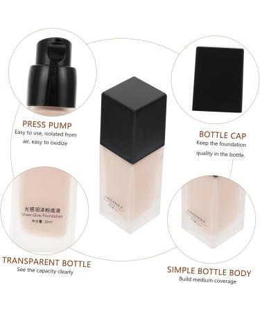 Gogogmee Liquid Foundation Concealer Liquid Makeup Foundation Fluid Waterproof Foundation Black Glass - Buy Online on SooperMarket.com