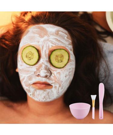 Sonku Face Mask Mixing Bowl Set - DIY Facial Mask Tool Kit with Brush, Spatula, Measuring Spoons, Cup, Sponge, Makeup Headband - Pink - Buy Online on SooperMarket.com