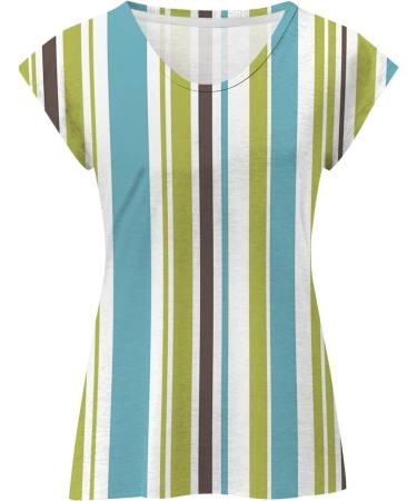 Short Sleeve T Shirts Clothing Woman T-Shirt Casual Black Clothing Top Women's Floral Pattern for Women Crop Tops Shirt Shirts Top Women's Summer Tank Top 2-green L - Buy Online on SooperMarket.com