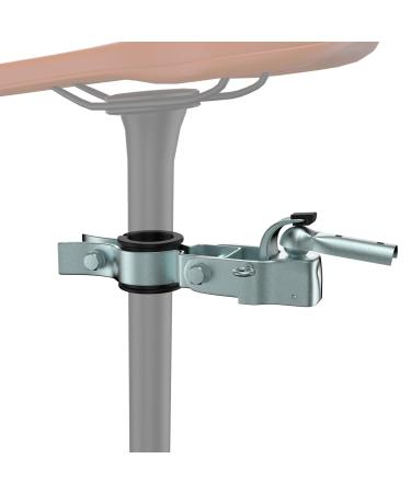 NICEDACK Tower coupling for bicycle clutch cargo trailer galvanized steel bicycle trailer coupling compatible with all common bicycle saddle supports bicycle trailer clutch silver