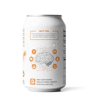 KOIOS Sparkling Apricot Vanilla Nootropic Beverage - Enhance Brain Function, Improve Memory & Productivity, Reduce Stress - Lions Mane Mushroom & MCT Oil - Gluten-Free, Vegan - Natural Caffeine - 12 Pack - Buy Online on SooperMarket.com