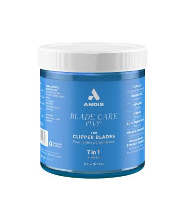 Andis Blade Care Plus Dip Jar - for Clippers Trimmers & Blade Corrosion for Rust Heat & Noise Prevention Colorless & Odorless Vitamin E enriched for Extend-A- Blade Life 16.5oz Dip Jars