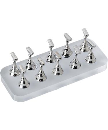 Acrylic Nail Art Practice Stand Fingernail Display Holder For False Nails Nail Tips Exercise Stand TS12 - Buy Online on SooperMarket.com