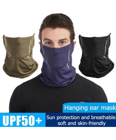 Multi-Function UV Protection Scarf for Men & Women - Clape Elastic Cooling Tube Neckerchief & Bandana | SMZ02 Black - Buy Online on SooperMarket.com