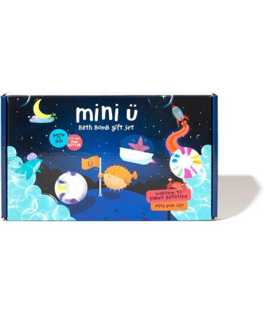 Mini U Bath Bomb Gift Set -Cloud Rainbow Rocket Moon & Star Fizzers - Moisturising Shea Butter -Bathtime Fun Bath Toys - Great Stocking Filler Gift - *Made for Mums Award 2023 Gold* - Buy Online on SooperMarket.com