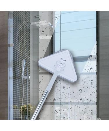 Sofeya Wall Mop Cleaner with Long Handle - Triangle Mop with Extension Pole for Walls, Ceilings, Windows - 3 Replacement Pads Included - Wet & Dry Use - Buy Online on SooperMarket.com