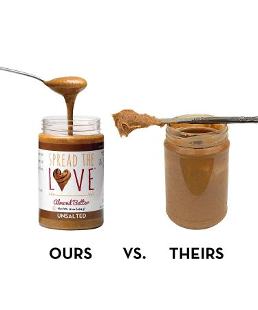 Spread The Love Almond Butter Unsalted 16 oz ( 454 g) - Buy Online on SooperMarket.com
