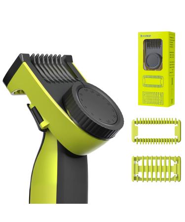 Yinke Guards Combs For Philips One Blade, Adjustable 14-length Precision Guide Comb for OneBlade QP2520 QP2530 QP2620 QP2630 Hybrid Electric Trimmer & Shaver Replacement Kit (0.4-10mm)